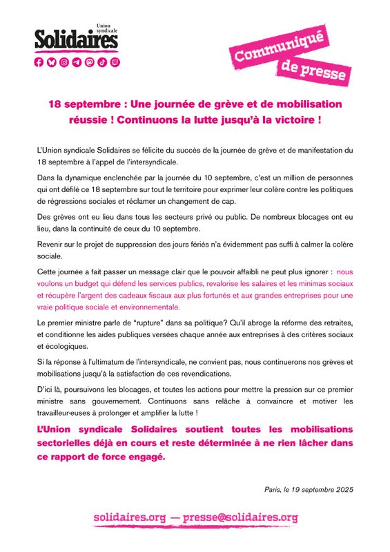 cp 18 septembre 2025