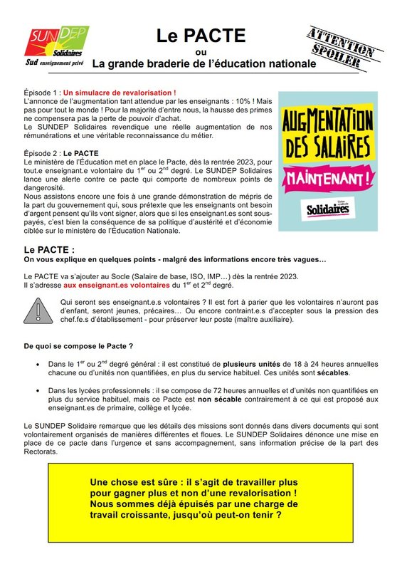 Recto tract Pacte Sundep